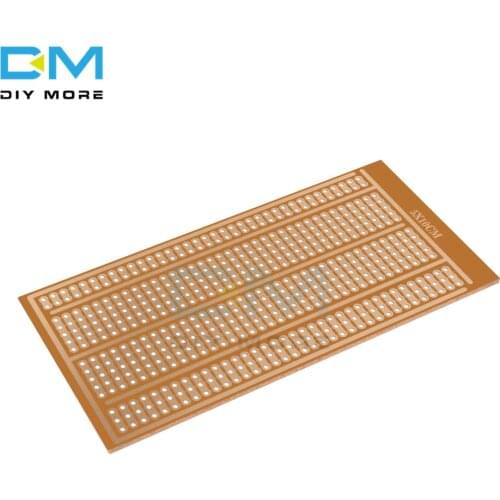 10PCS Single Side Wholesale universal 5x10cm Solderless PCB Test Breadboard Copper Prototype Paper Tinned Plate Joint holes DIY