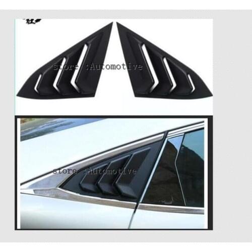 2016 2017 2018 Rear Triangle Window Spoiler Wing Trim Panel Car-covers For HONDA CIVIC Sedan 10th Gen Sport Car-styling