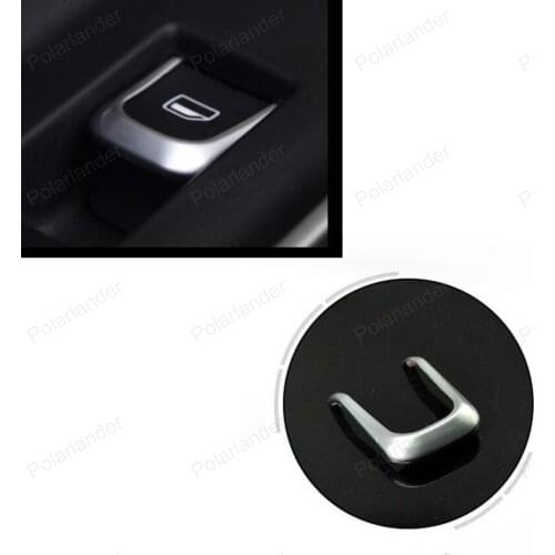 Interior accessories 7 PCS Car Styling Door Window Lift Switch trim Cover stickers For AUDI A1 A3 8V A4 B8 A6 C7 Q3 Q5 14-17