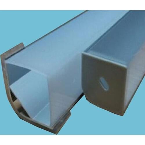 Free Shipping 50M/Lot 2M LED Aluminium Profile Channel Holder V Shaped for LED Strip Light Under Cabinet Lamp Kitchen Lighting