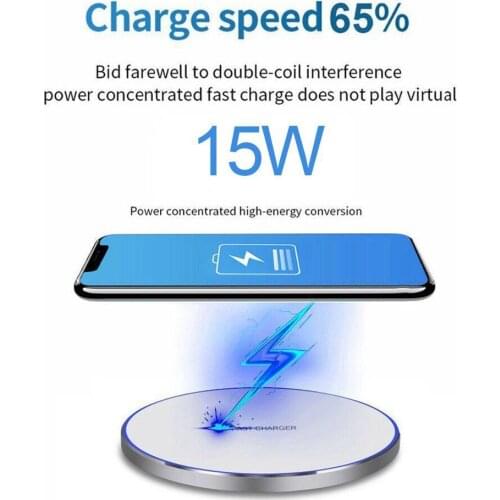 15W Fast Qi Wireless Charger Charging Dock Pad Mat iPhone For Samsung X XS 8 S10 A1Y2