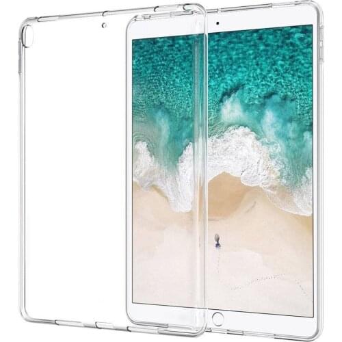 Case Soft TPU Bumper Cover Tablet Case For iPad 2 3 4 5 6 Air Mini Silicon Case For iPad Pro 11 12.9 2018 9.7 Clear Transparent