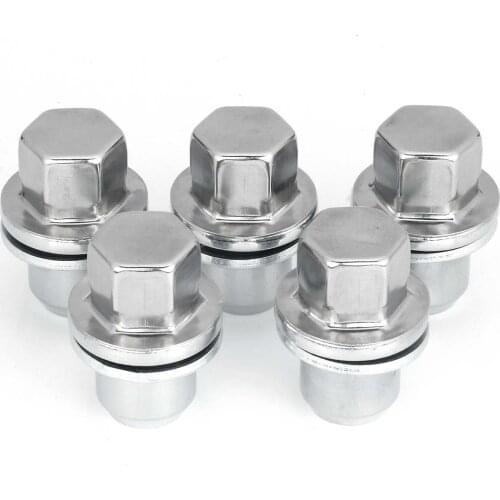 RRD500290 5Pcs Stainless Steel Wheel Nut Cap For Land Rover Discovery 3 4 Range Rover L322 Sport 2004 2005 2006 2007 2008 2009