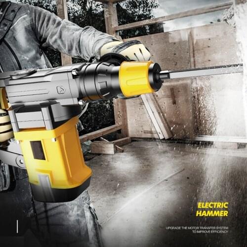 220V Multifunctional Rotary Hammer with 6pcs Accessories Electric Demolition Hammer Impact Drill Punch