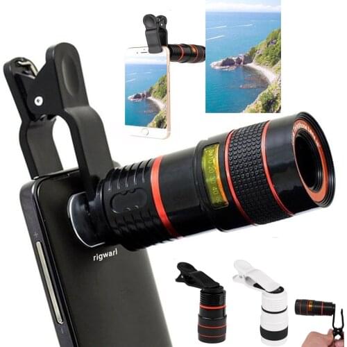 HD360 Zoom 8X Telescope Zoom lens Monocular Mobile Phone camera Lens for iPhone Samsung Smartphones for Camping hunting Sports