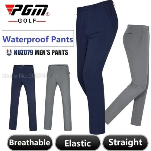 Mens Golf Clothing Elastic Soft Sports Pants Outdoor Casual Summer Waterproof Rain Young Men Pants Male Golf Trousers XXS-XXXL