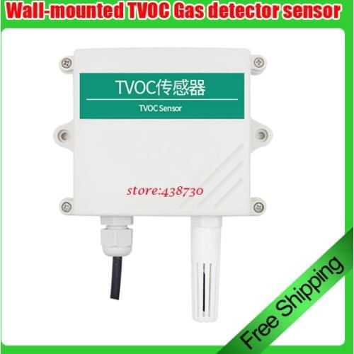 Wall-mounted TVOC Gas detector 4-20MA 0-5V 0-10V air quality transmitter10-30V TVOC sensor RS485 MODBUS