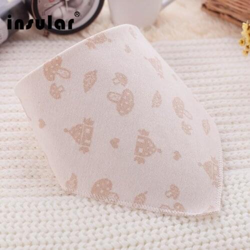 Natural Colored Soft Cotton strip Newborn Baby Bib Burp Cloth For Babies Girls Boys Bib Babies Feeding Clothing Infantil Menina