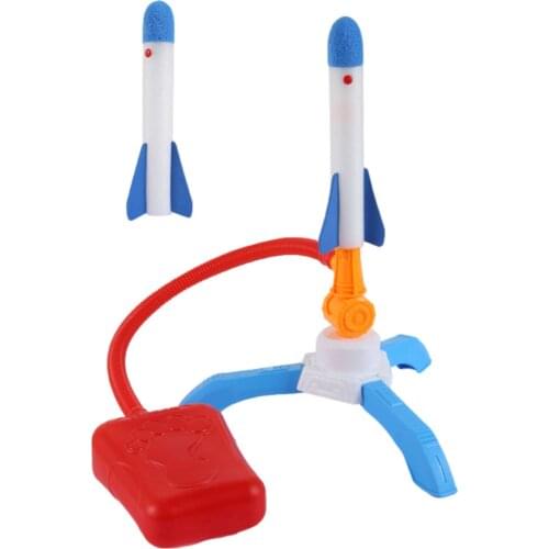 Novel Rocket Launcher Aerodynamic Lightweight Pedal Rocket Outdoor Toy Rocket Pop Up Sports Toys Summer Outdoor Lawn Kids Play