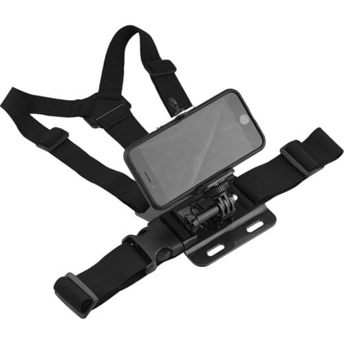 Adjustable Chest Mount Harness Strap ABS Body Tripod Mount Belt for Smartphone Action Camera Shooting Accessories