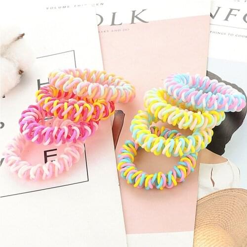 2PC Fashion Phone Line Girls Ponytail Elastic Hair Bands Sweet Female Head Bands Womens Hair Accessories HeadWear