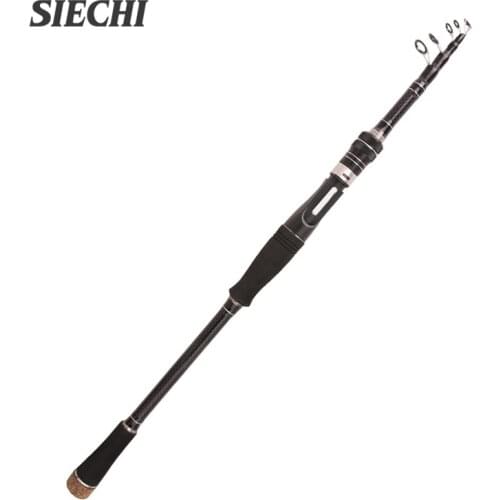 SIECHI Carbon Spinning Casting Rod Ultralight Telescopic Fishing Rod 1.8M 2.1M 2.4M 2.7M 3.0M 3.3M 3.6M
