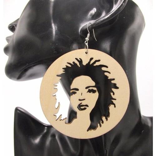 5pairs/lot Natural Women Wood Earrings