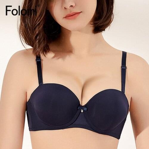 Strap Removable Bra Half Cup Sexy Wireless Bralette Top Lingerie Women Seamless Lingerie Female Party Wedding Bras