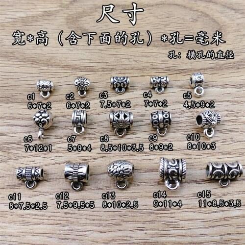 10pcs Tibetan Silver Buddhist Buddha Head Beads Findings-DIY Accessory