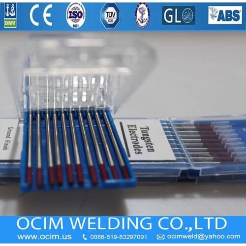 10pcs Red 2% Thoriated Tungsten Electrode WT20 2.0*150mm (5/64*5.9 inches)