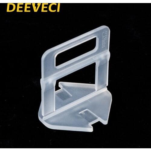 100pcs/pack 2mm Tile Leveling System Clip Kit Wall Floor Tiling Spacer Tool 100pcs Clips used in 6~15mm tiles
