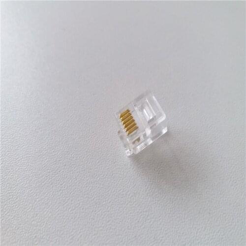 150pcs Phone crystal head RJ11 6-pin universal connector 6P6C network crystal