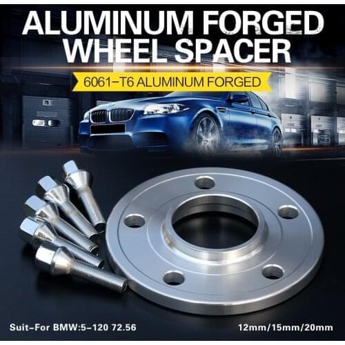 2/4Pieces 12/15/20mm 5x120 72.56mm Wheel Spacer Adapter Suit for BMW-F20 F21/25/26 F30 F31 F32 F33 F34 F35 F36 F80(M3) F82/83/84