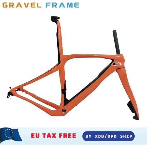 2022 New Model T1000 UD Carbon Gravel Frame Bike Disc Racing Bicicleta Disk Grevil Bicycle Frameset Cyclocross Cycling Frame