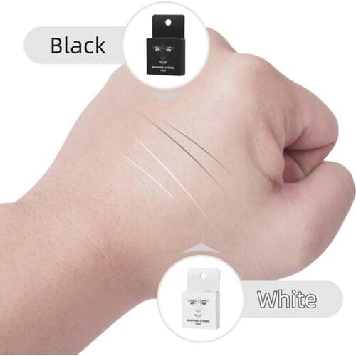 24pcs Microblading Pre Inked Brow Mapping String Permanent Makeup Tattoo Supplies Measuring Line for PMU Eyebrow Microshading