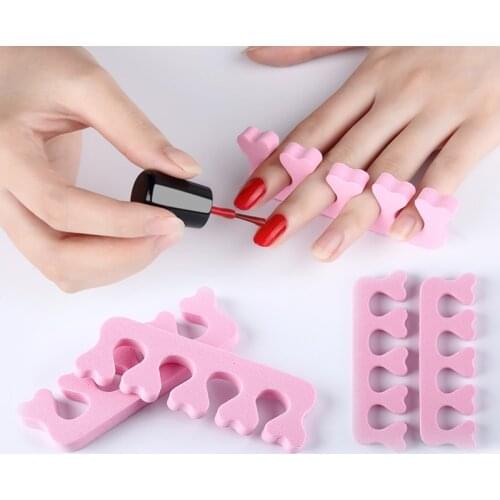 Hot 5PCS Nail Art Soft Sponge Toe Separator Foot Finger Divider Gel Polish Coating Painting Pedicure Manicure Accessories Tools