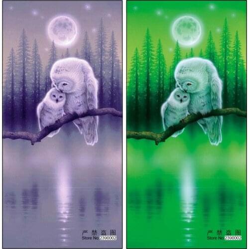 5D DIY Diamond Painting Cross Stitch Animal Full Square Diamond Mosaic Embroidery Sets Diamond Painting White Owl Posters