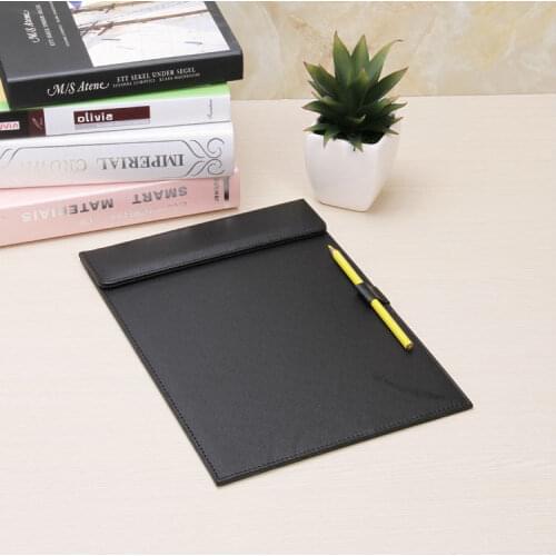 A4 PU leather business office conference agreement report menu file folder clipboard notepad desk organizer accessories 311A