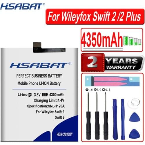 HSABAT 4350mAh High Capacity Battery for Wileyfox Swift 2 /2 Plus Smart Phone