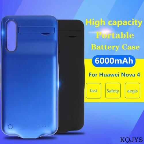 KQJYS 6000mAh PowerBank Battery Charger Case for Huawei Nova 4 Power Case Portable Battery Charging Case for Nova 4 Battery Case