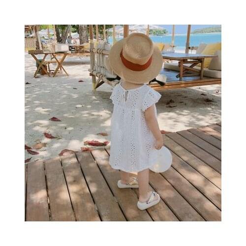 2020 kids clothes girl New Summer Item children Fashion Dress Three Colors