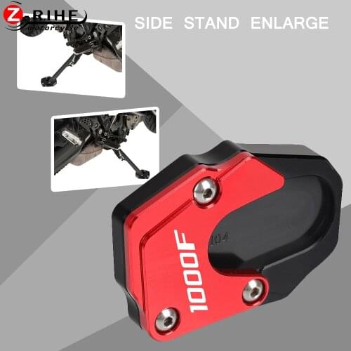For SUZUKI GSX-S1000F 2015 16-2021 Motorcycle Side Stand Enlarge Plate Kickstand Extension For SUZUKI V-STROM 1050/XT 2020-2021