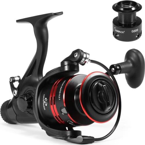 9+1 BB Smooth Fishing Reels Lightweight Spinning Fishing Reel with Spare Plastic Spool Fishing Tackle 2021 baitcasting reel