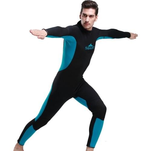 Hot Sale 3mm Men Neoprene Wetsuit Diving Winter Swimming Surfing Windsurfing Snorkelling Full Bodysuit Men Swimwear