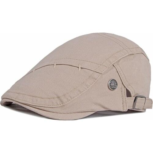 Coffee Summer Cotton Flat Cap Ivy Caps Men Women Burgundy Newsboy Cabbie Driver Solid Color Casual Camouflage Beret Adjustable