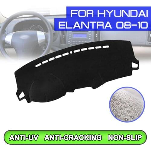 Car Dashboard Mat Anti-dirty Non-slip Dash Cover Mat UV Protection Shade for Hyundai Elantra 2008 2009 2010