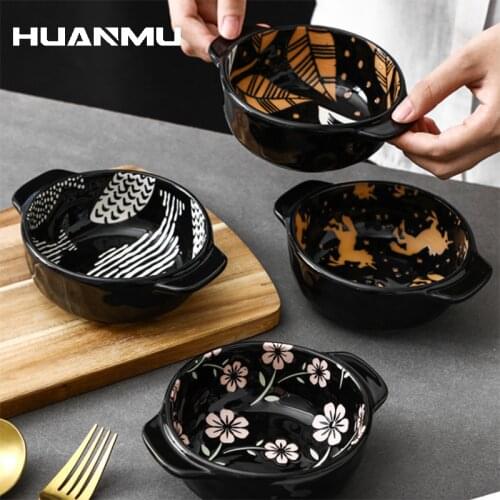 Kitchen Bake Mold Bowl Ceramic Tableware Oven Soup Bowl Mini Casserole Water-resisting Slow Cooker Souffle Pudding Dessert Cup