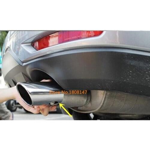 Car Body Styling Muffler End Pipe Dedicate Exhaust Tip Tail Outlet 1/2pcs For Subaru Forester 2013 2014 2015 2016 2017
