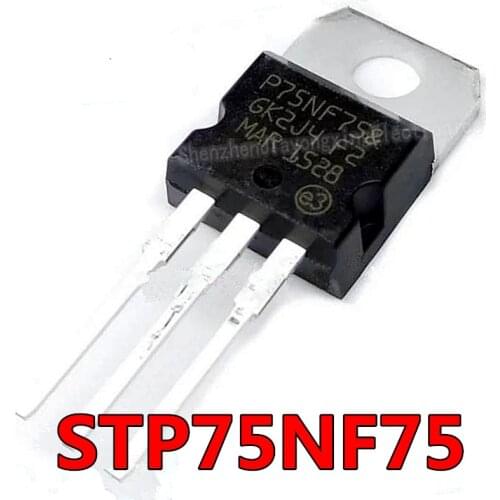 10PCS STP75NF75 P75NF75 TO-220 TO220 75NF75 MOS FE new original