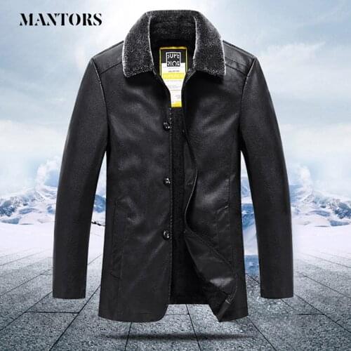 2021 New Men Leather Jacket Velvet Stand Collar Warm Thick Mens Motorcycle PU Jackets Windbreaker Solid Outwear Coats Plus Size