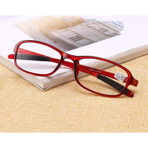 Reading Glasses Men Women Eyeglasses Anti Slip Rubber Foot Retro TR90 Spectacles Diopter +1.0 +1.5 +2.0 +2.5 +3.0 +3.5 +4.0