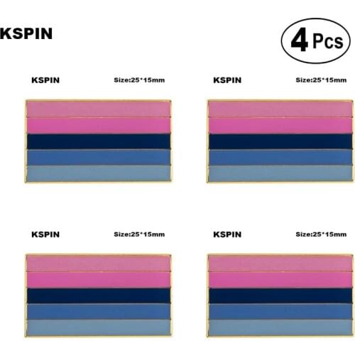 Omnisexual Pride Badge Lapel Pin Flag badge Brooch Pins Badges 4Pcs a Lot