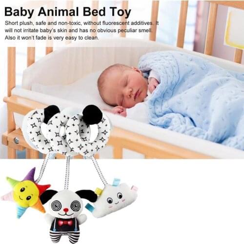 Hanging Baby Crib Toy Mobile Bed Wind Chimes Educational Toy Cute Kid Baby Bed Stroller Toy Baby Crib Winding Educational Toys