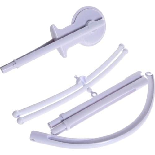 5pcs Baby Bed Hanging Rattles Toys Hanger DIY Hanging Baby Crib Mobile Bed Bell Toy Holder 360 Degree Rotate Arm Bracket Set