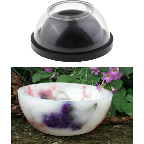 Clear Plastic Hollow Pot Bowl Shape Candle Making Mould Mold Tool for DIY Dried Flower Xmas Scented Candles