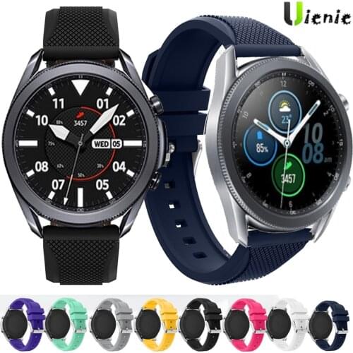 For Samsung Galaxy Watch 3 45mm Strap Silicone Sport Bracelet Replacement Wristband 22mm Watchbands For Galaxy Watch 46mm Band