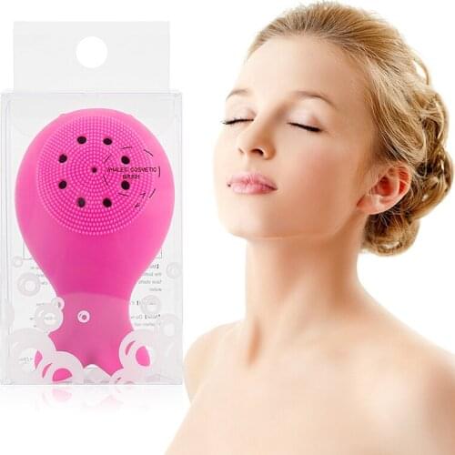 Silicone small whale wash brush Whale cleansing brush Face Care Cleaning Wash