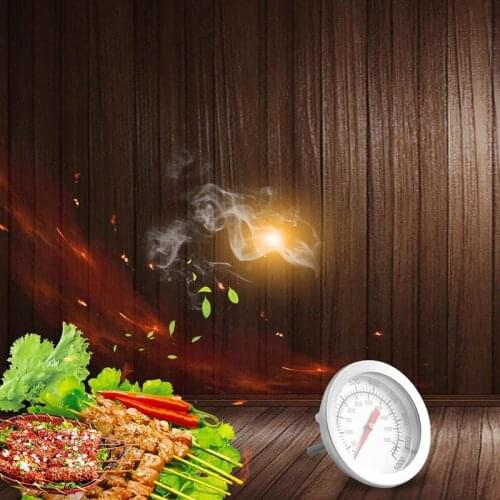 Stainless Steel Barbecue BBQ Smoker Grill Thermometer Temperature Gauge Celsius Household Thermometers Kitchen Accessories NEW