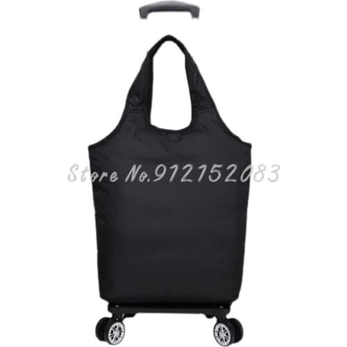 Universal Wheel Grocery Shopping Cart, Small Cart, Shopping Cart, Light Trolley Cart, Household Folding Trolley Cart, Portable E