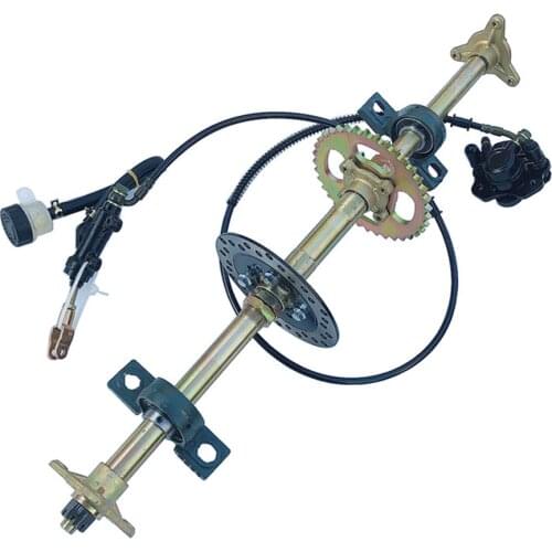 710mm M8*3 Wheel Hub Rear Axle Assy With 428# 37T Sprocket 160mm Disc Brake Fit For 125 110CC ELECTRIC ATV Quad Buggy Bike Parts